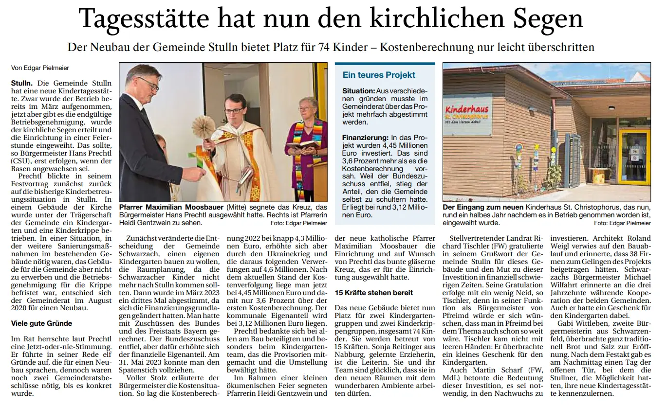 Einweihung Kita Stulln